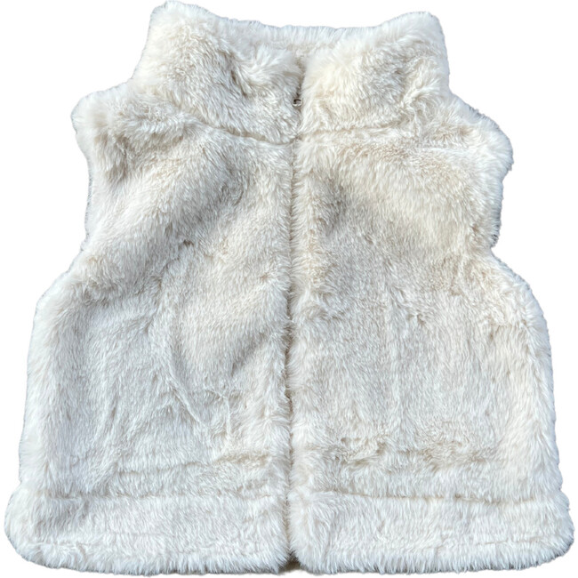 Faux Fur Vest Cream