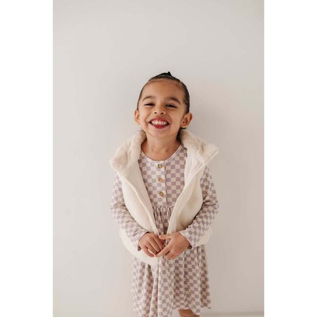 Faux Fur Vest Cream - Vests - 2
