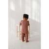 Waffle Romper Caramel Stripe - Rompers - 6