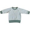 Fleece Sweatshirt Fern Checkered - Sweatshirts - 1 - thumbnail