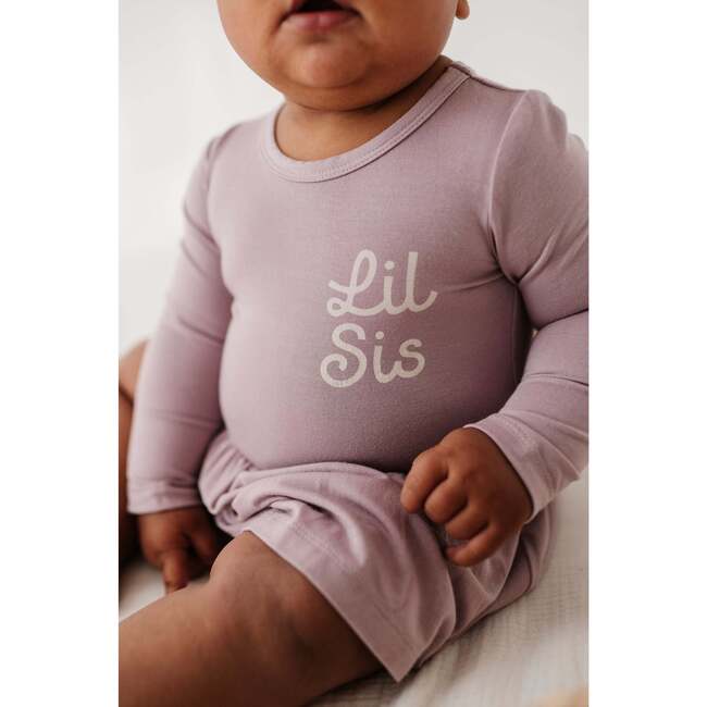 Girl's Bodysuit Dress Set Lavender Owl - Dresses - 2