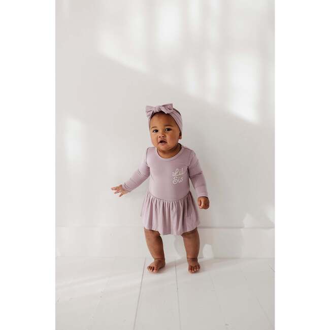 Girl's Bodysuit Dress Set Lavender Owl - Dresses - 5