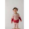 Colorblock Knit Sweater Misty Rose - Sweaters - 5