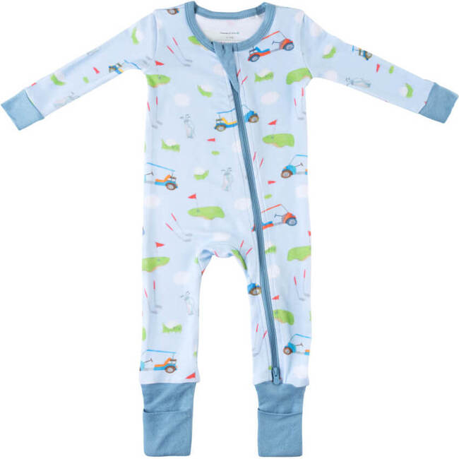 Baby Bamboo Pajamas W/ DreamCuffs®, Golf - Footie Pajamas - 2