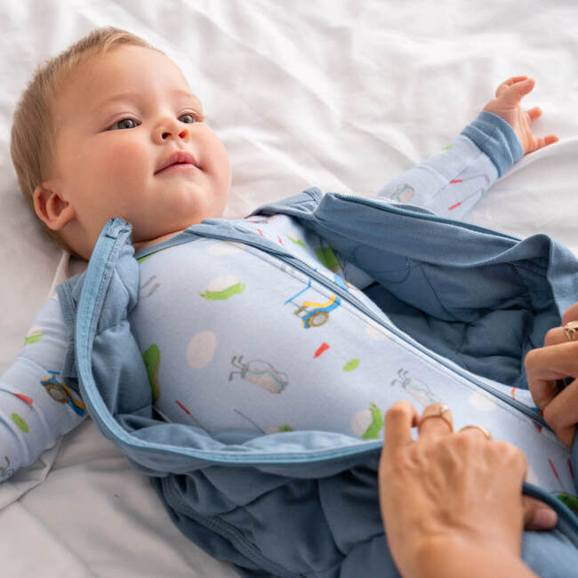Baby Bamboo Pajamas W/ DreamCuffs®, Golf - Footie Pajamas - 4