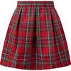 Tartan Skirt and Blouse Set, Red - Mixed Apparel Set - 4