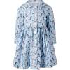 Puppy Button-Front Dress, Blue - Dresses - 1 - thumbnail