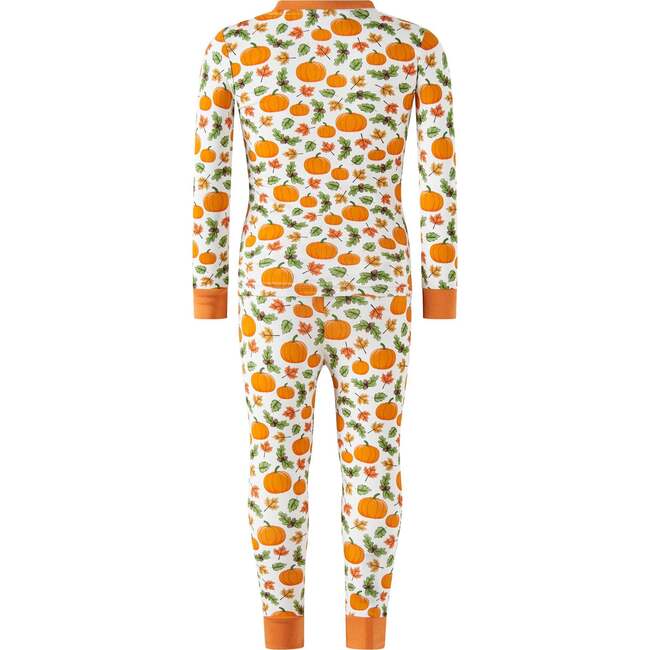 Pumpkin Jersey Pajamas, Orange - Pajamas - 2