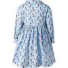Puppy Button-Front Dress, Blue - Dresses - 2