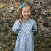 Puppy Button-Front Dress, Blue - Dresses - 3