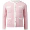 Knit Cardigan with Pockets, Pink - Cardigans - 1 - thumbnail
