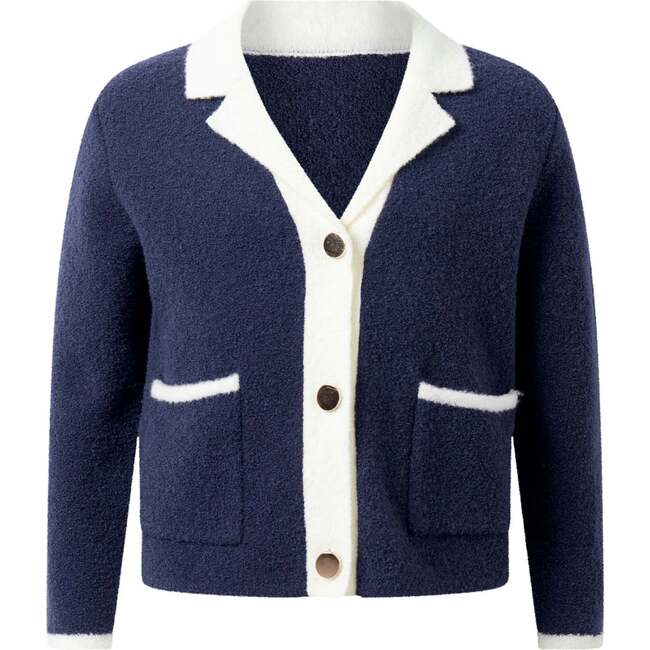 Knit Blazer, Navy