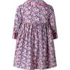 Floral Smocked Button-Front Dress & Bloomers, Navy - Dresses - 2