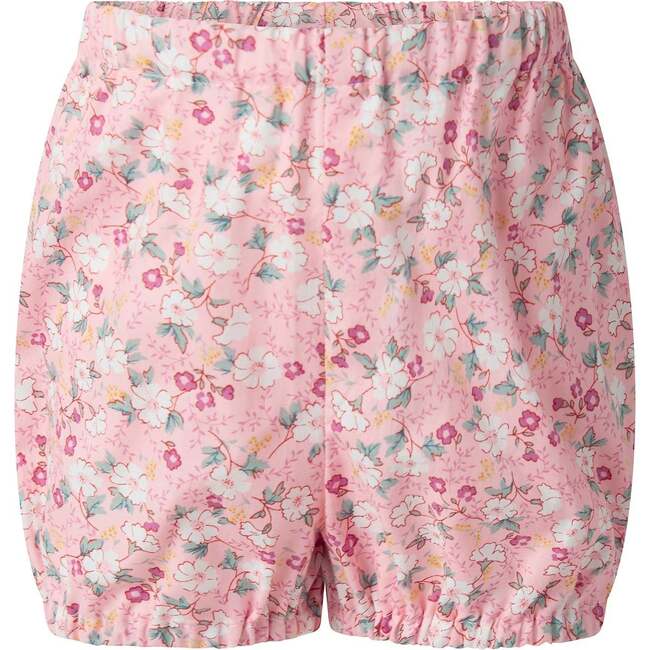 Floral Scalloped Collar Dress and Bloomers, Pink - Dresses - 3