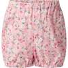 Floral Scalloped Collar Dress and Bloomers, Pink - Dresses - 3