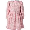 Floral Scalloped Collar Dress, Pink - Dresses - 2