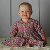 Floral Smocked Button-Front Dress & Bloomers, Navy - Dresses - 4