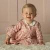 Floral Scalloped Collar Dress and Bloomers, Pink - Dresses - 4