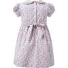 Floral Frill Front Dress, Pink - Dresses - 2