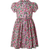 Floral Button-Front Dress, Pink - Dresses - 1 - thumbnail