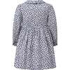 Floral Button-Front Dress, Navy - Dresses - 2