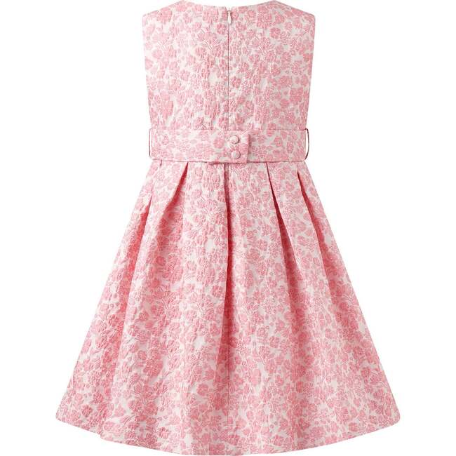 Floral Damask Dress, Pink - Dresses - 2