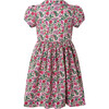 Floral Button-Front Dress, Pink - Dresses - 2