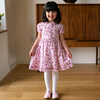 Floral Button-Front Dress, Light Pink - Dresses - 3
