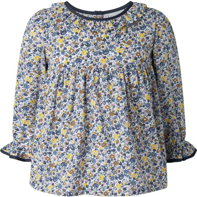 Floral Blouse and Legging Set, Navy - Mixed Apparel Set - 3