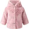 Faux Fur Short Jacket, Pink - Coats - 1 - thumbnail