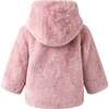 Faux Fur Short Jacket, Pink - Coats - 2