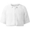 Diamonte Faux Fur Jacket, White - Coats - 1 - thumbnail