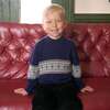 Fairisle Collar Sweater, Navy - Sweaters - 3