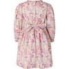 Ditsy Garden Ruched Dress, Pink - Dresses - 2