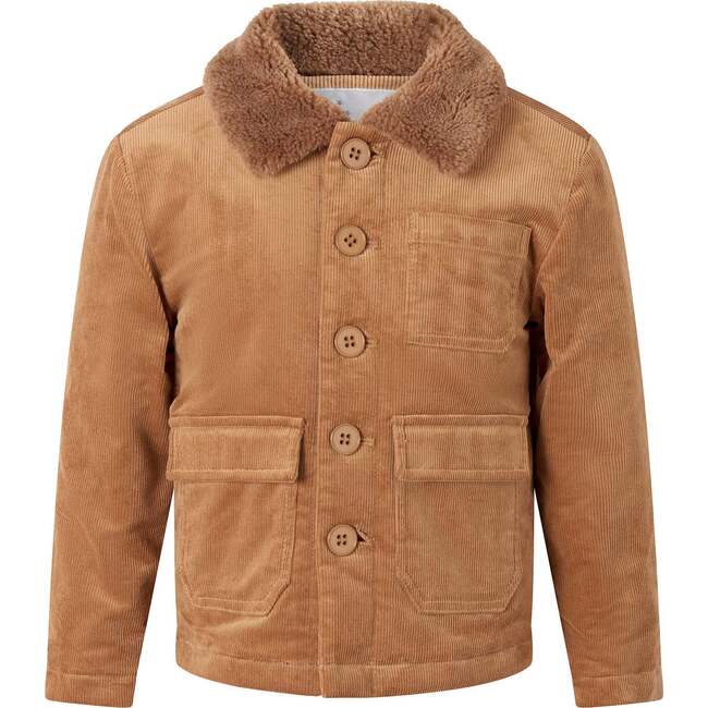 Cord Shearling Jacket, Camel
