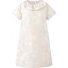 Damask Shift Dress, Gold - Dresses - 1 - thumbnail