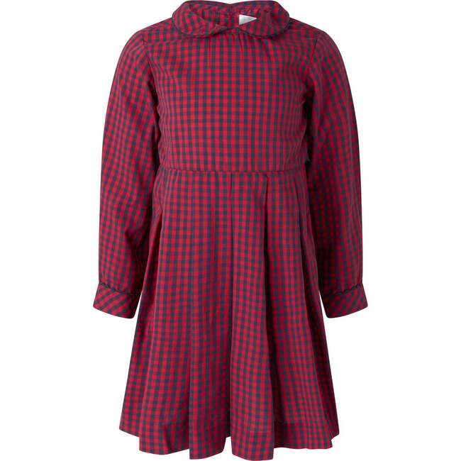 Check Lumberjack Pleated Dress, Red