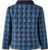 Check Quilted Jacket, Blue - Jackets - 2