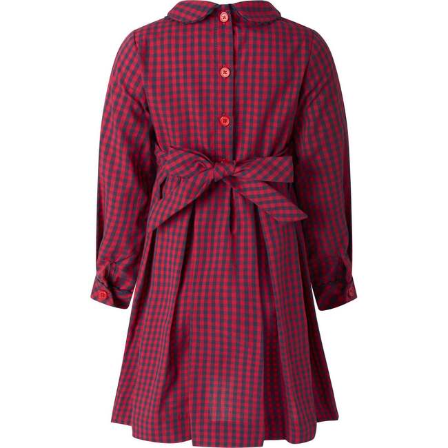 Check Lumberjack Pleated Dress, Red - Dresses - 2