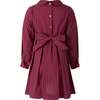Check Lumberjack Pleated Dress, Red - Dresses - 2