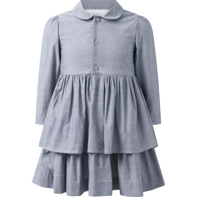 Chambray Shirt Dress, Navy