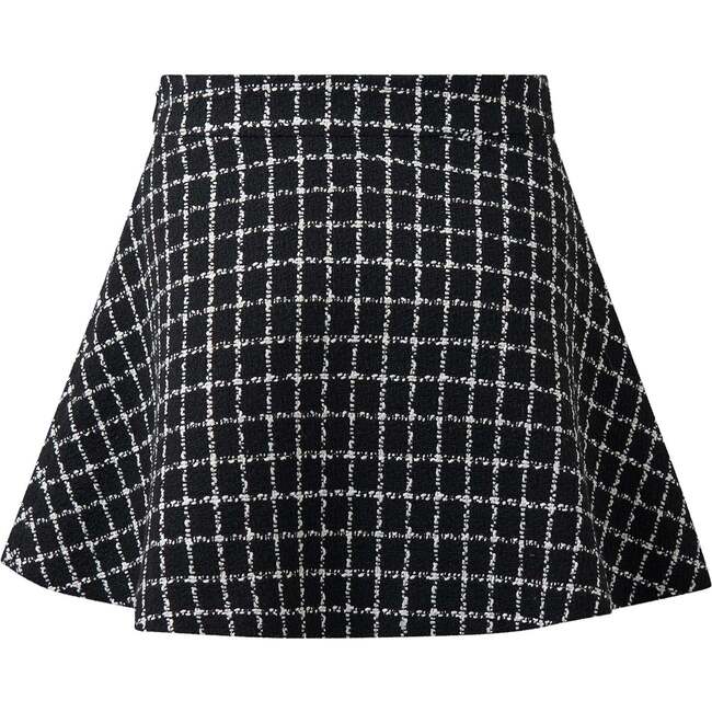 Check Tweed Jacket & Skirt Set, Black - Mixed Apparel Set - 4