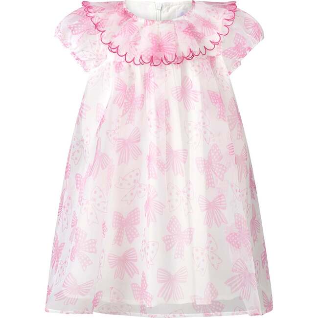 Bow Organza Dress, Pink