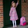 Check Pleated Dress, Pink - Dresses - 3