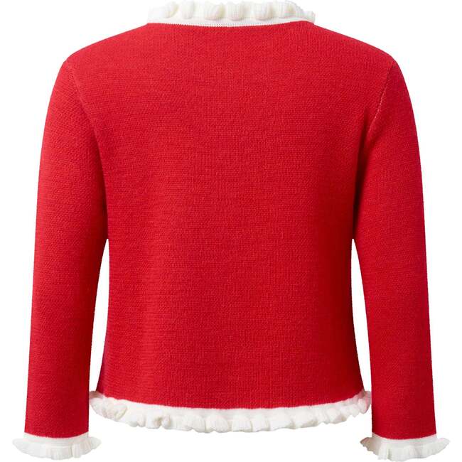Candy Cane Cardigan, Red - Cardigans - 2