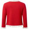Candy Cane Cardigan, Red - Cardigans - 2