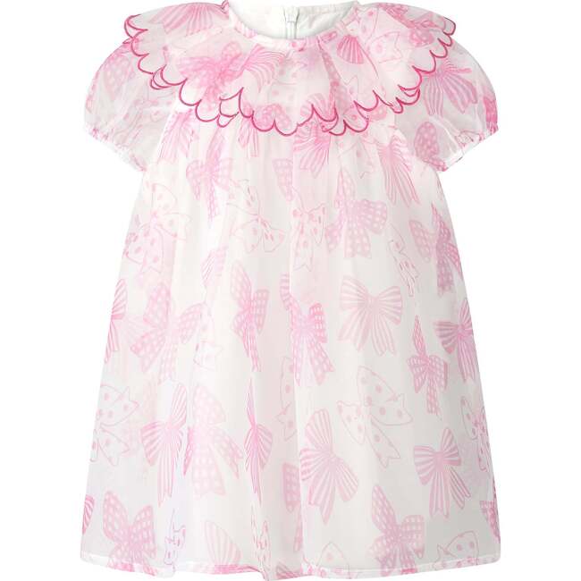 Baby Bow Organza Dress, Pink