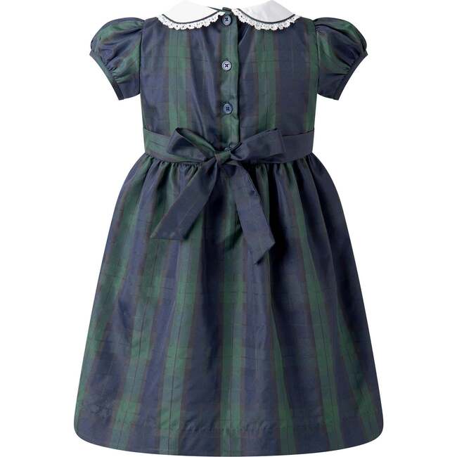 Blackwatch Plaid Dress, Navy - Dresses - 2