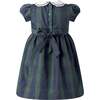 Blackwatch Plaid Dress, Navy - Dresses - 2