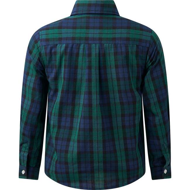 Blackwatch Check Shirt, Navy - Button Downs - 2
